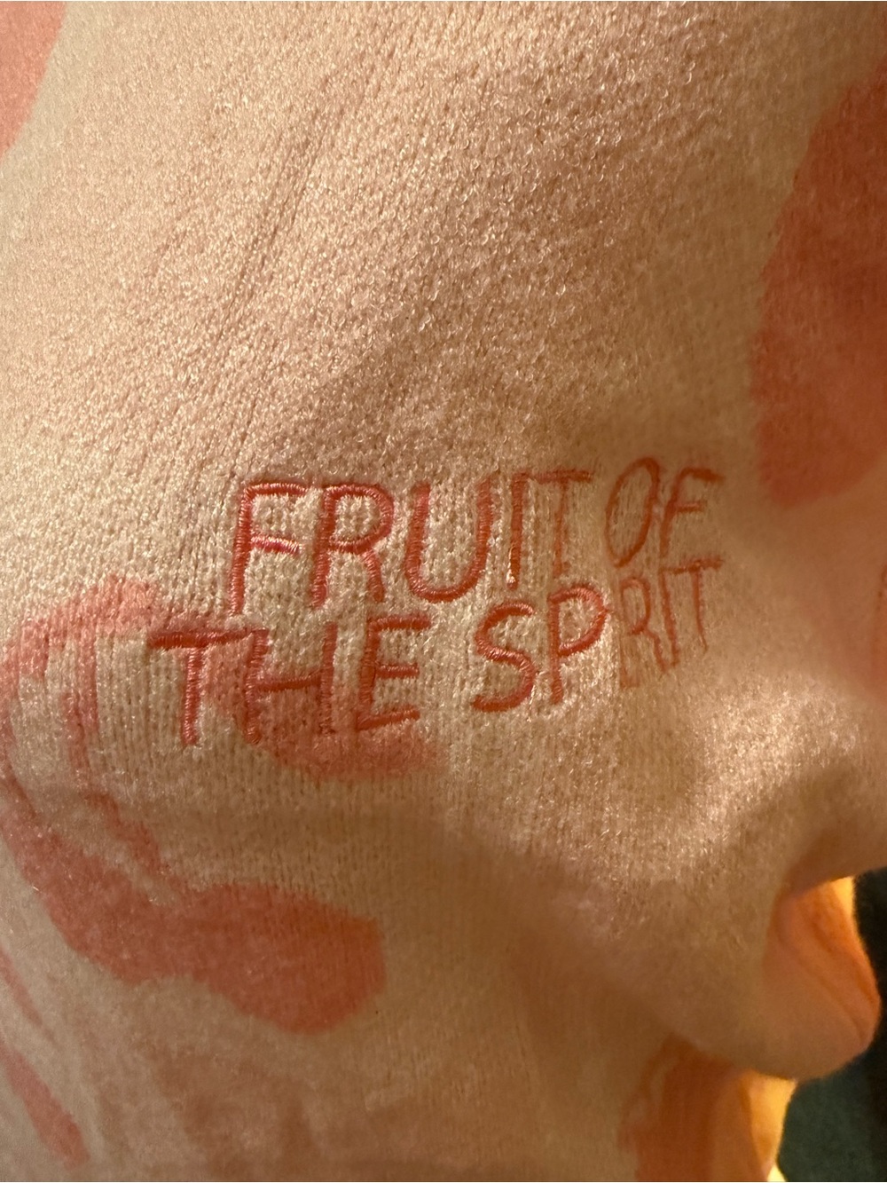 Glo Pink Fruit Pattern Crewneck Sweater - Picture 4 of 4